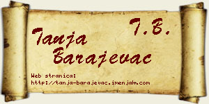 Tanja Barajevac vizit kartica